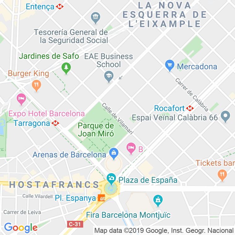 Código Postal calle Vilamari   (Impares Del 1 Al 99)  (Pares Del 2 Al 134) en Barcelona