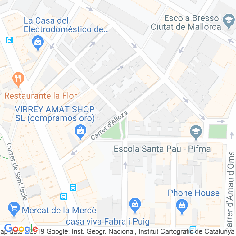 Código Postal calle Alloza en Barcelona