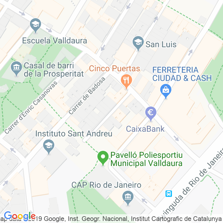 Código Postal calle Argullos, passatge en Barcelona