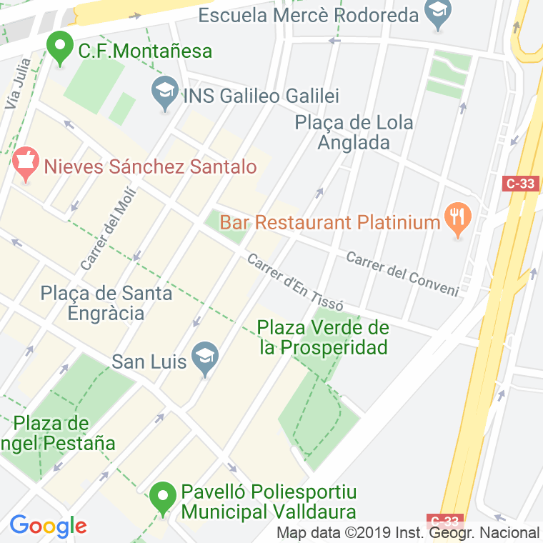 Código Postal calle Aritjols en Barcelona