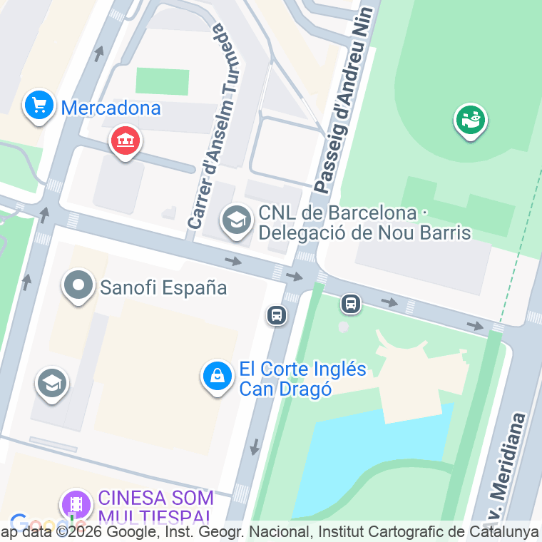 Código postal de Rossello I Porcell en Barcelona