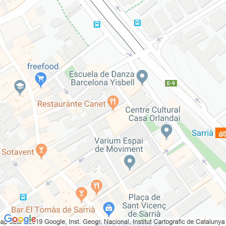 Código Postal calle Canet en Barcelona