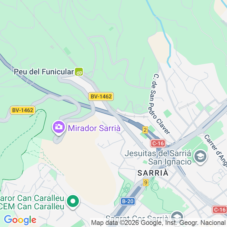 Código postal de Esglesia, a L' (vallvidrera), Cami en Barcelona