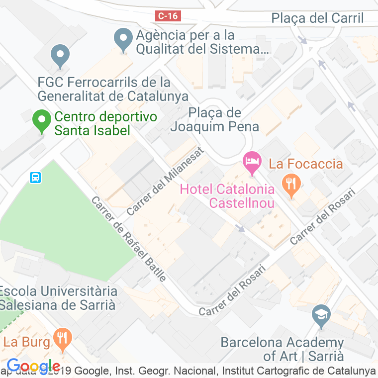 Código Postal calle Gosol en Barcelona