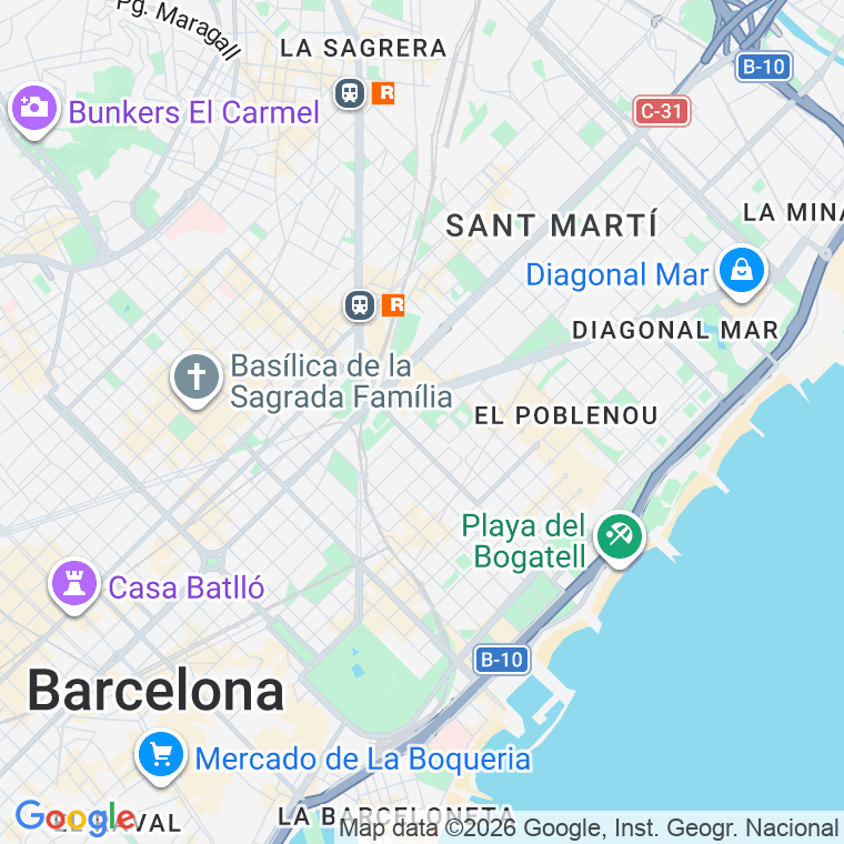Código postal de Roger de Flor, de   (impares del 1 al 37)  (pares del 2 al 56) en Barcelona