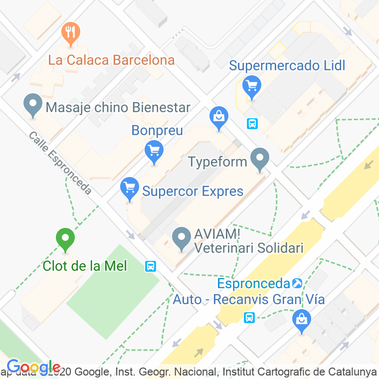 Código Postal calle Vicenç Montal, De, passatge (Impares Del 1 Al Final)  (Pares Del 2 Al Final) en Barcelona