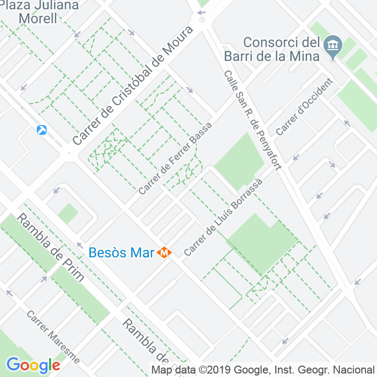 Código Postal calle Benevent en Barcelona