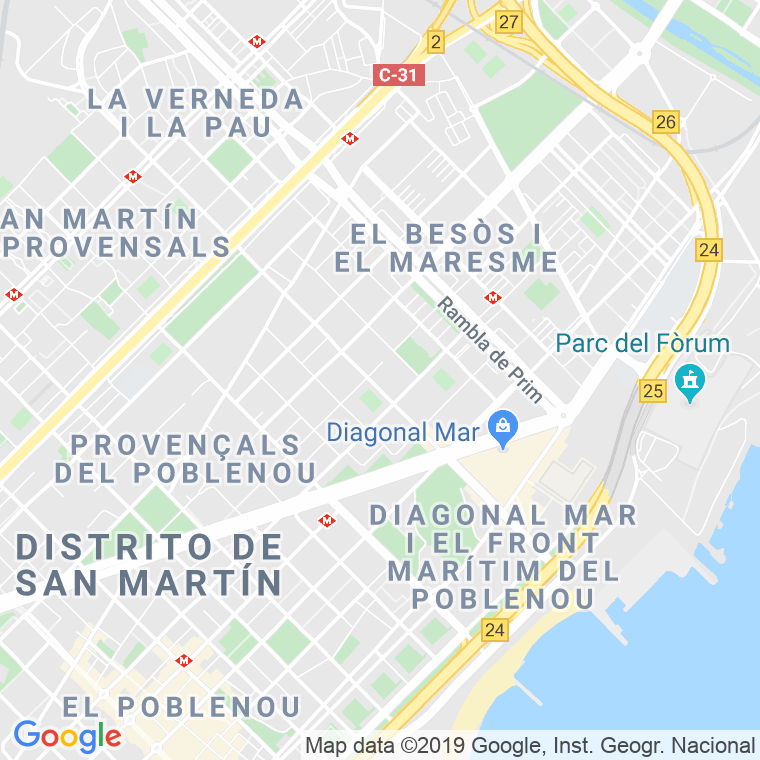 Código Postal calle Croia en Barcelona