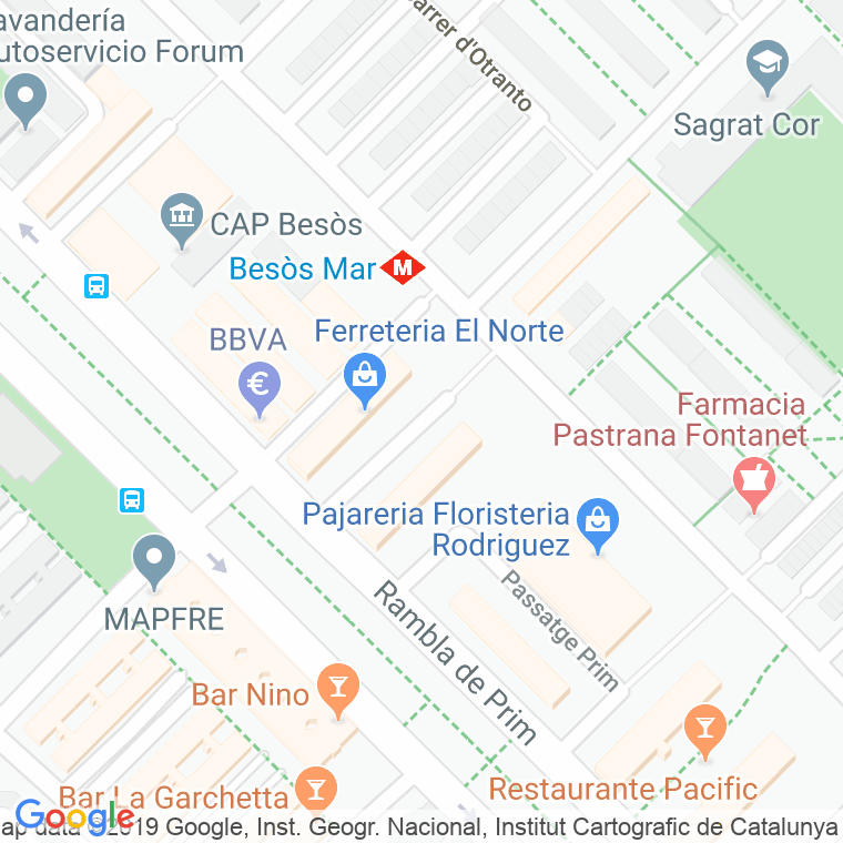 Código Postal calle Ferran Valenti en Barcelona