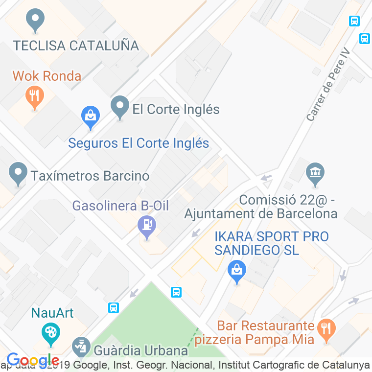 Código Postal calle Klein, passatge en Barcelona