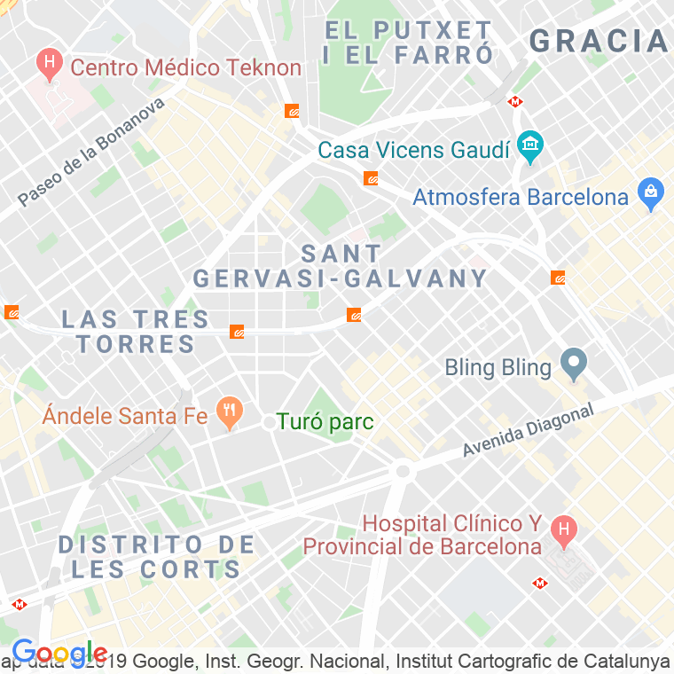 Código Postal calle Plato   (Impares Del 1 Al 11)  (Pares Del 2 Al 16) en Barcelona