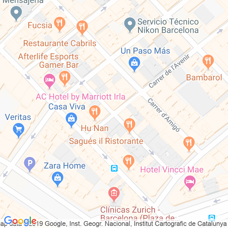 Código Postal calle Sagues en Barcelona