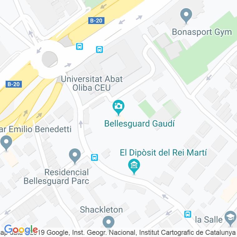 Código Postal calle Bellesguard   (Impares Del 1 Al 19)  (Pares Del 2 Al 30) en Barcelona