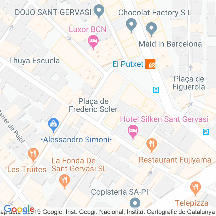 Código Postal calle Frederic Soler, plaça en Barcelona