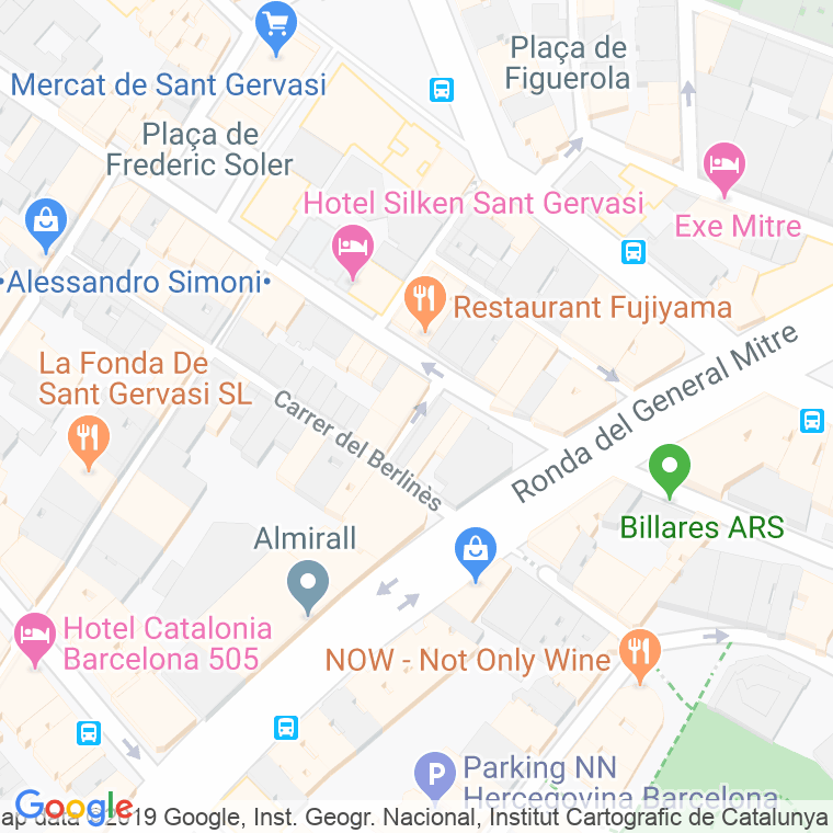 Código Postal calle Illas I Vidal en Barcelona