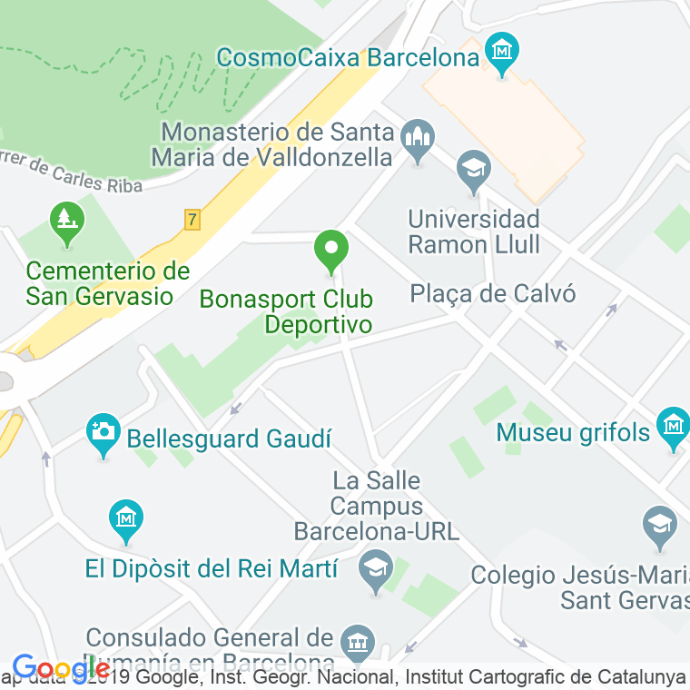 Código Postal calle Infanta Isabel en Barcelona