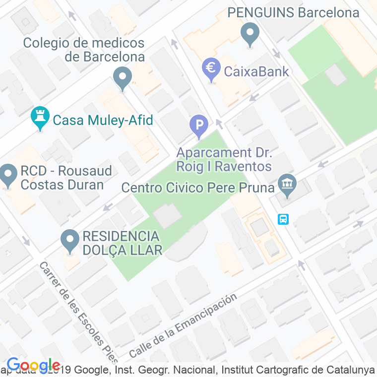 Código Postal calle Jardins Del Doctor Roig I Raventos en Barcelona