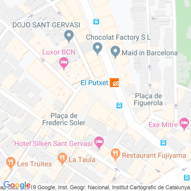 Código Postal calle Joaquim Folguera, plaça en Barcelona