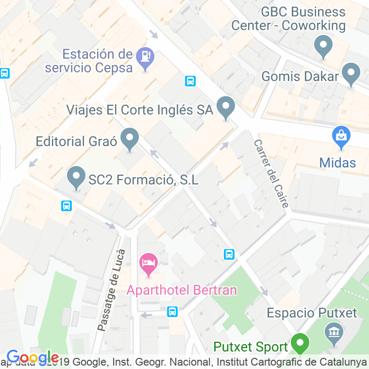 Código Postal calle Mare De Deu Del Carmel en Barcelona