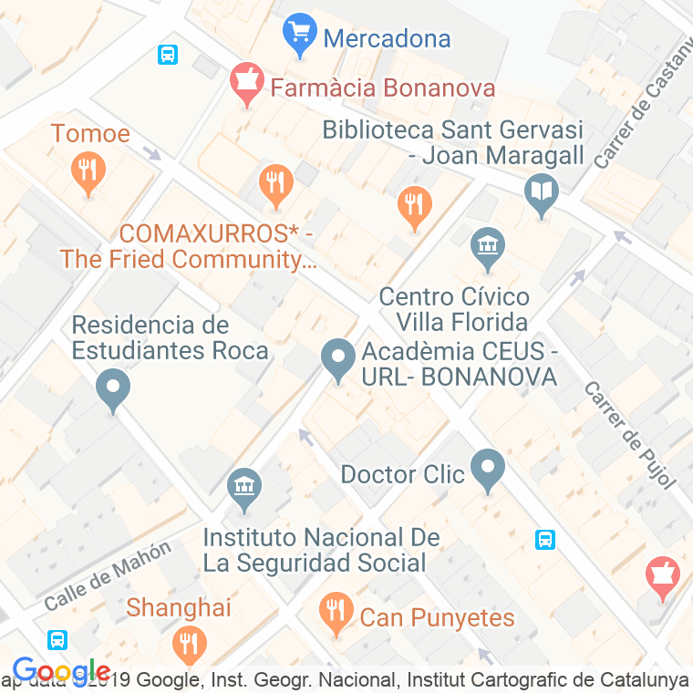 Código Postal calle Reus en Barcelona