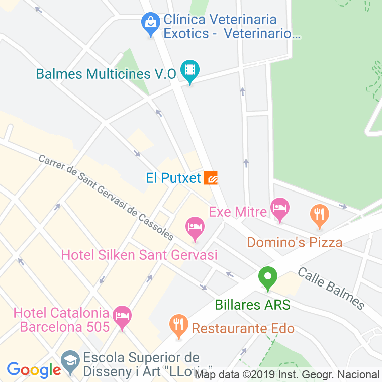 Código Postal calle Vilaros en Barcelona
