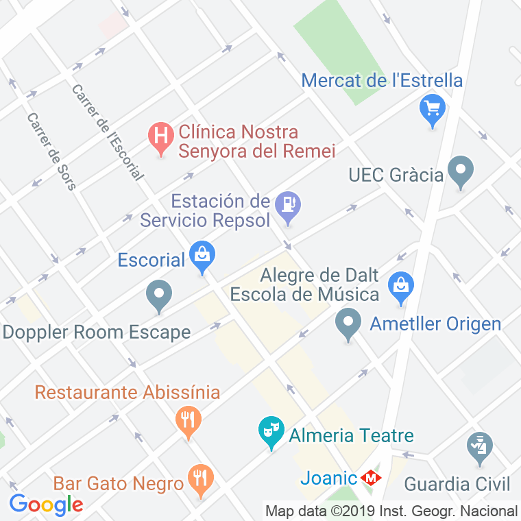 Código Postal calle Legalitat en Barcelona