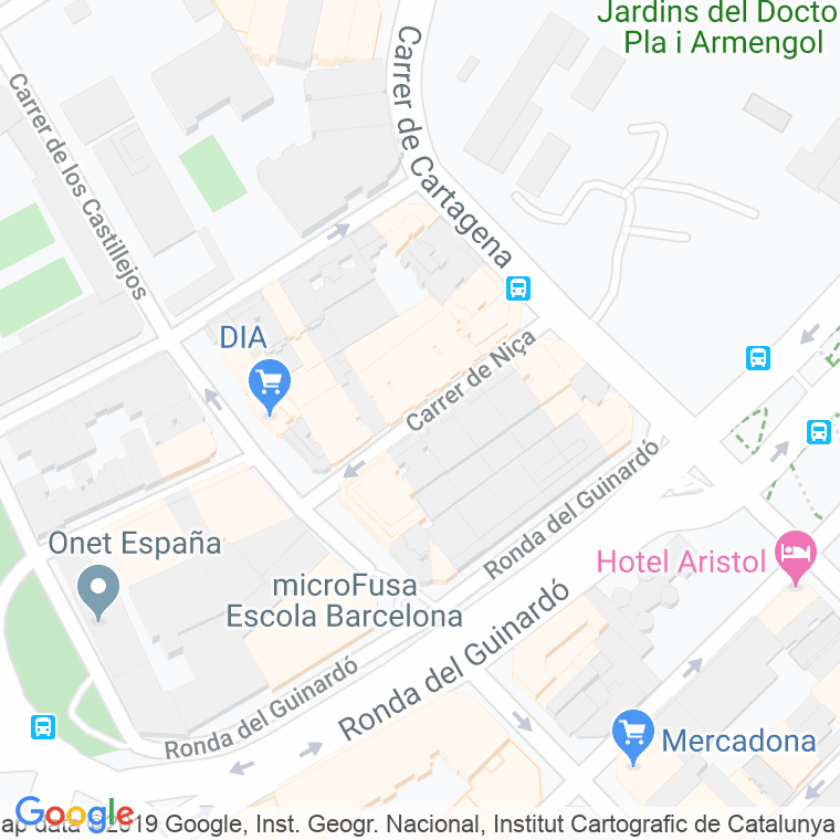 Código Postal calle Niça en Barcelona