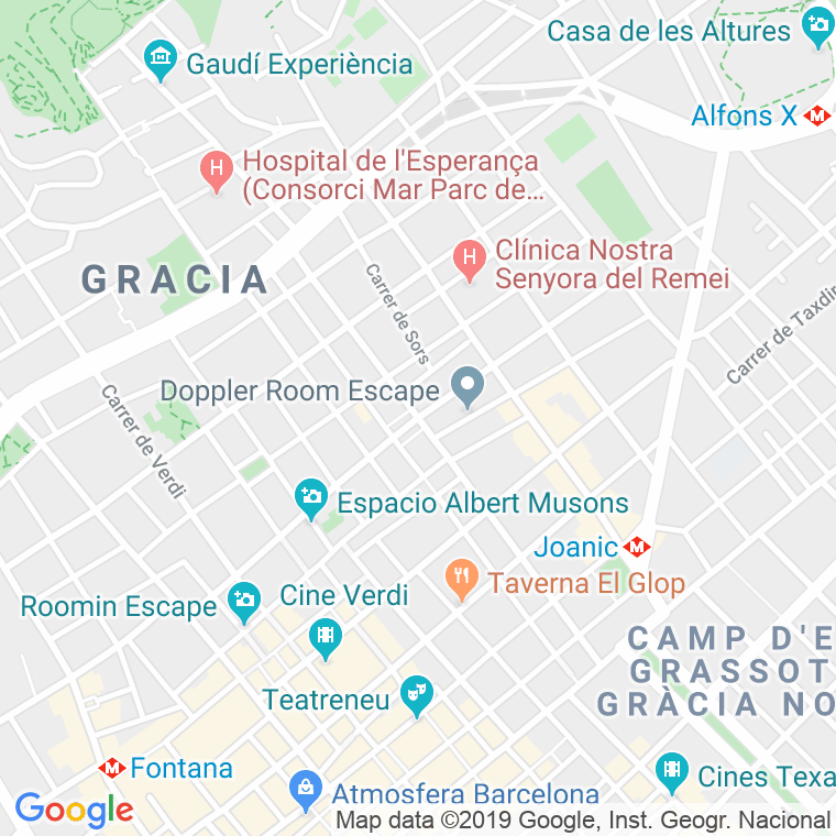Código Postal calle Providencia en Barcelona