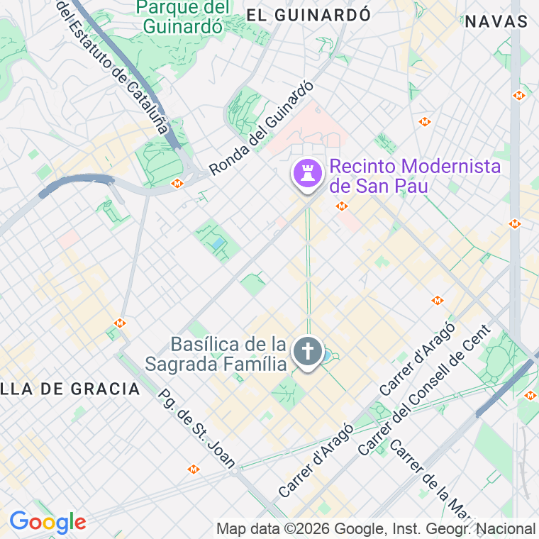 Código postal de Encarnacio, de L'   (impares del 129 al Final)  (pares del 132 al Final) en Barcelona