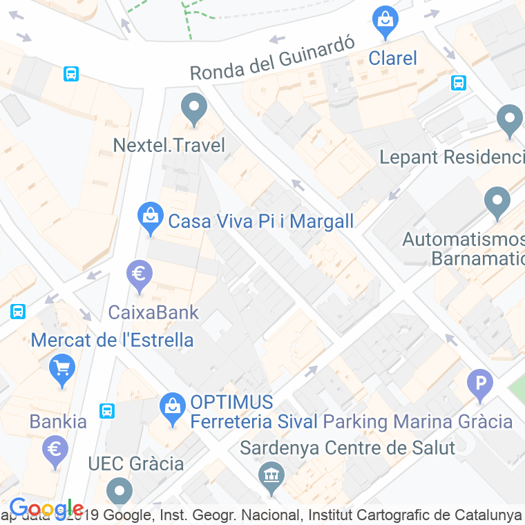 Código Postal calle Encarnacio, De L', passadis (Impares Del 1 Al Final)  (Pares Del 2 Al Final) en Barcelona