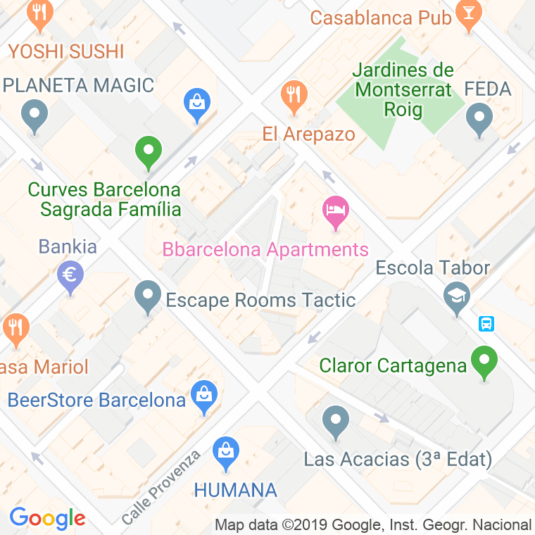 Código Postal calle Pau Hernandez, passatge en Barcelona