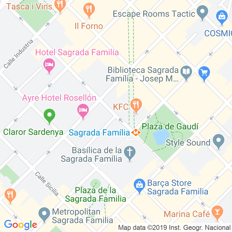 Código Postal calle Simo, passatge en Barcelona
