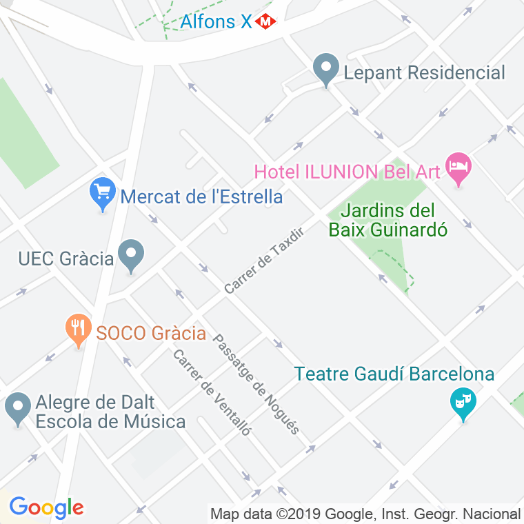 Código Postal calle Taxdirt en Barcelona