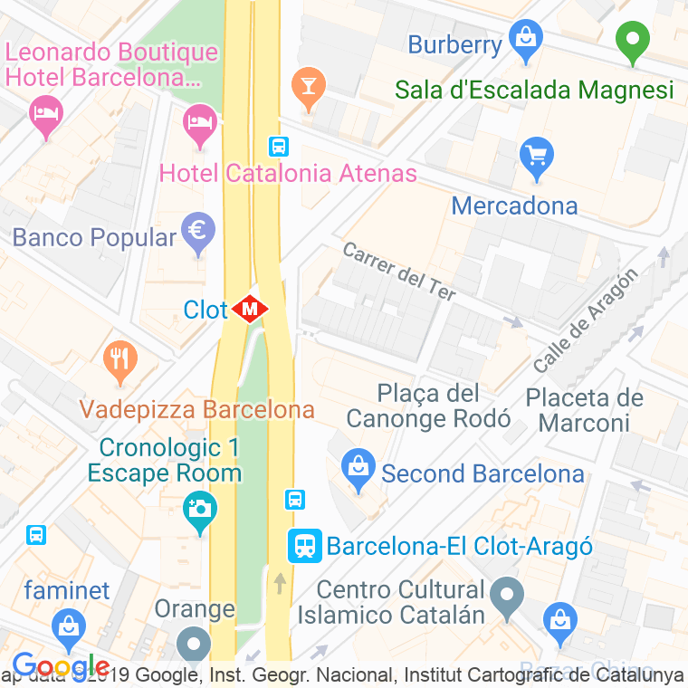 Código Postal calle Almenara Alta en Barcelona