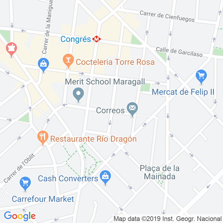 Código Postal calle Campo Florido en Barcelona