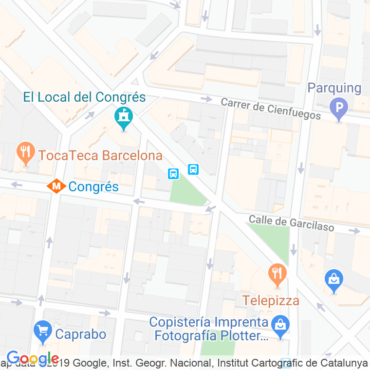 Código Postal calle Indians, Dels, plaça en Barcelona
