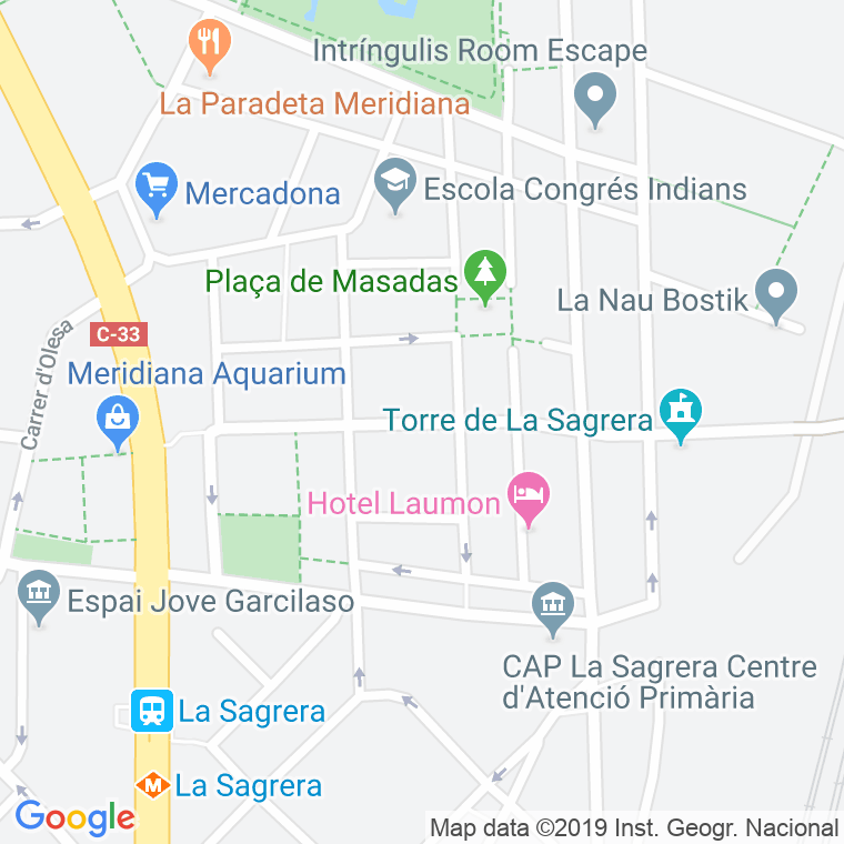 Código Postal calle Marti Molins en Barcelona
