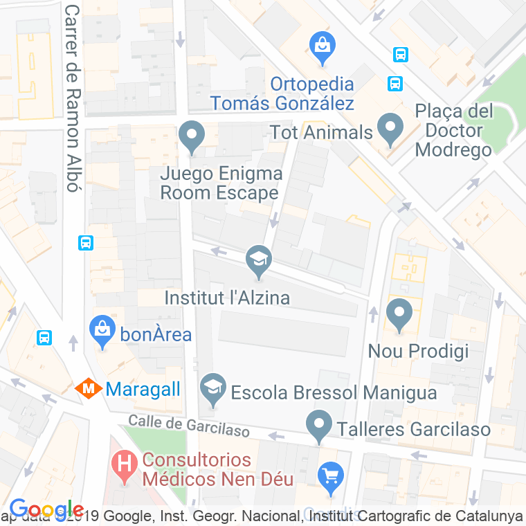 Código Postal calle Salvador Riera, passatge (Impares Del 1 Al Final)  (Pares Del 2 Al Final) en Barcelona
