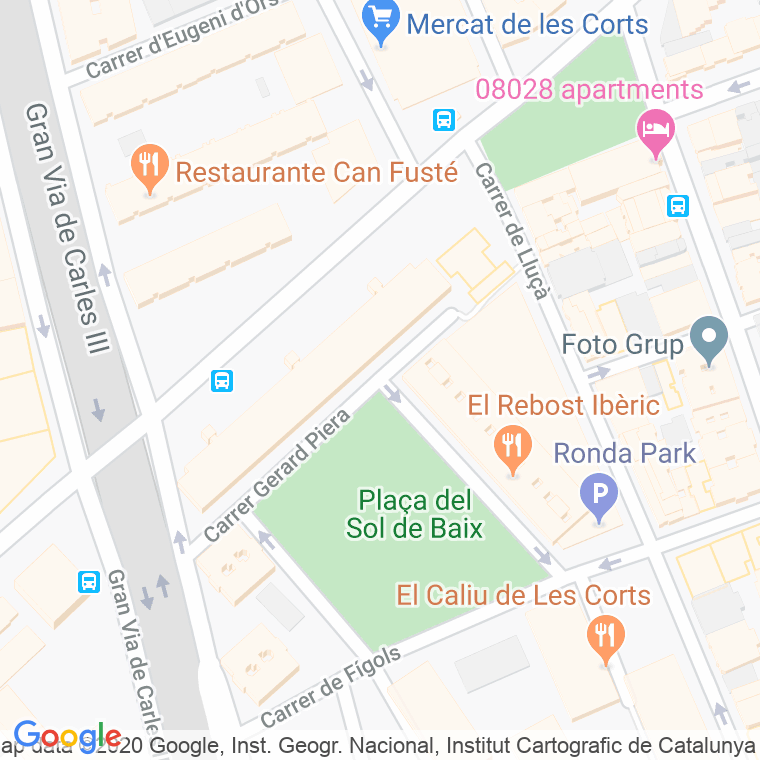 Código Postal calle Gerard Piera en Barcelona