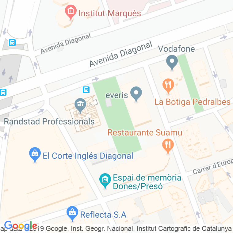 Código Postal calle Jardins De Clara Campoamor en Barcelona