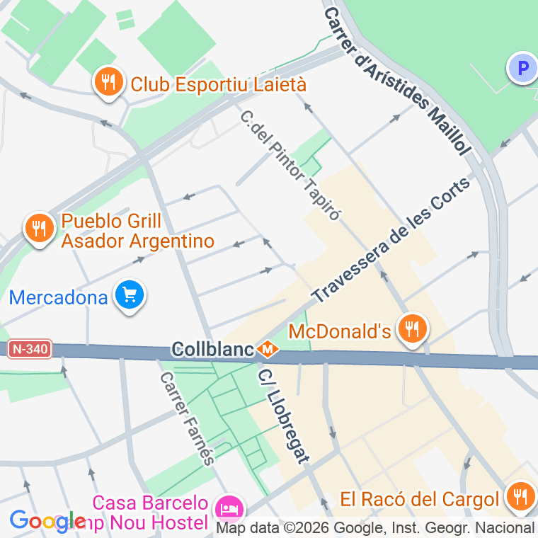 Código postal de Jordi Ferran, Passatge en Barcelona