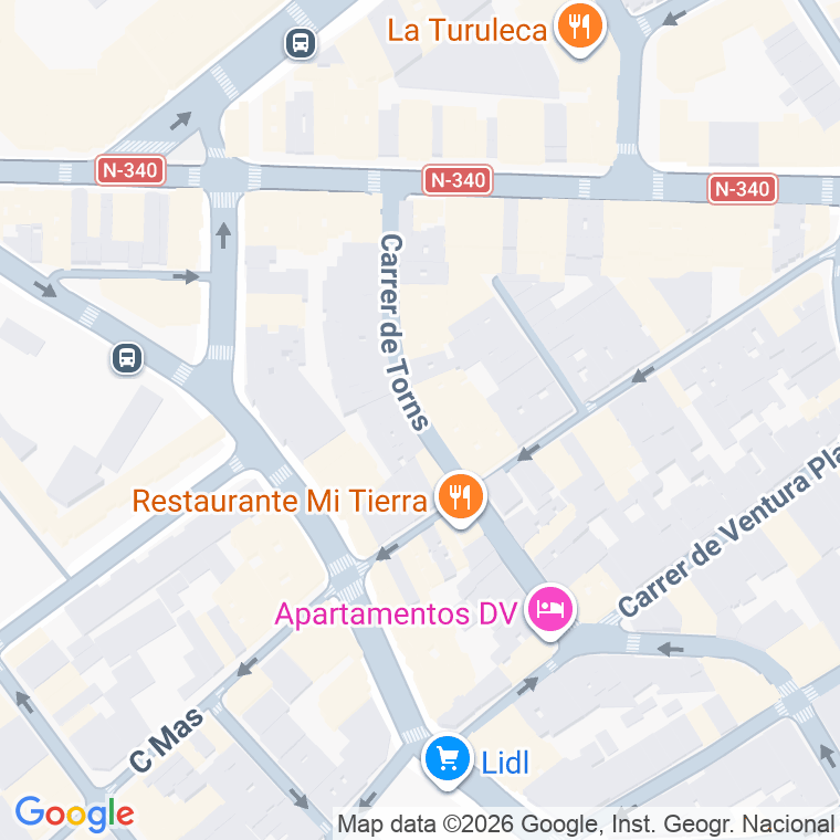 Código postal de Torns en Barcelona