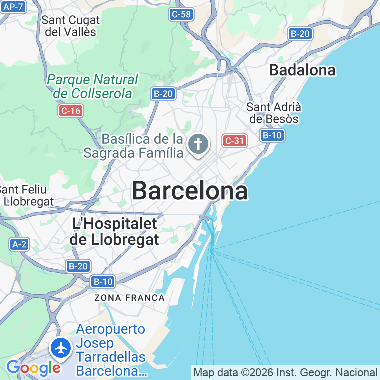 Código postal de Paris, de   (impares del 1 al 115)  (pares del 2 al 114) en Barcelona