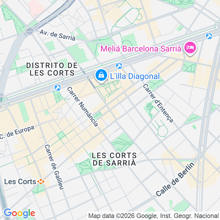 Código postal de Taquigraf Garriga   (impares del 53 al Final)  (pares del 54 al Final) en Barcelona