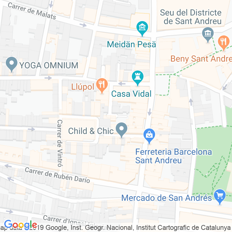 Código Postal calle Arc Del Mercat en Barcelona