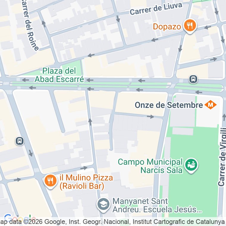 Código postal de Sant Mateu en Barcelona