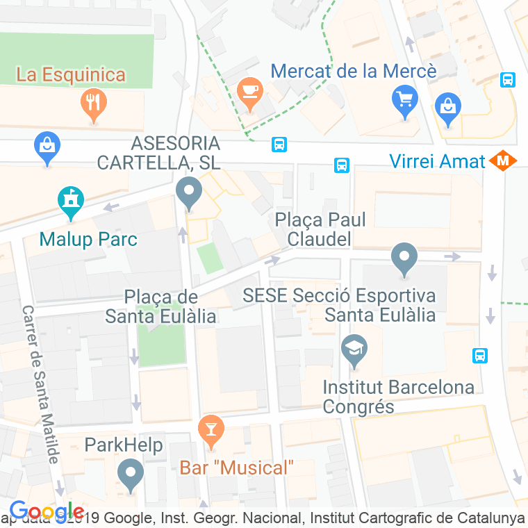Código Postal calle Amics en Barcelona