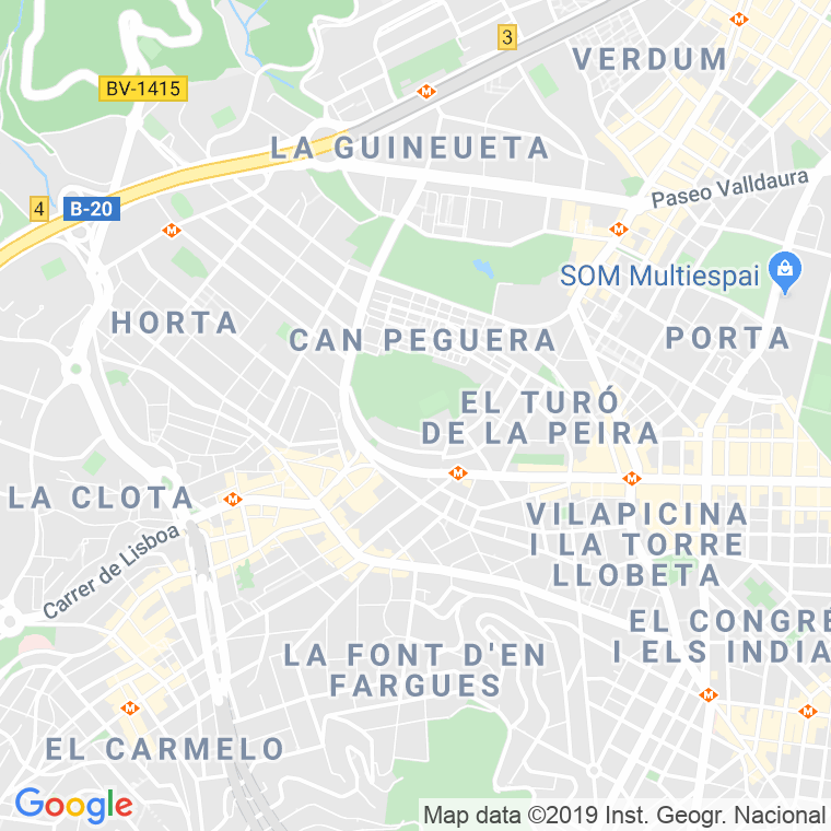 Código Postal calle Casals, placeta (Impares Del 1 Al Final)  (Pares Del 2 Al Final) en Barcelona