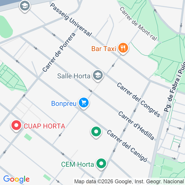Código postal de Hedilla en Barcelona
