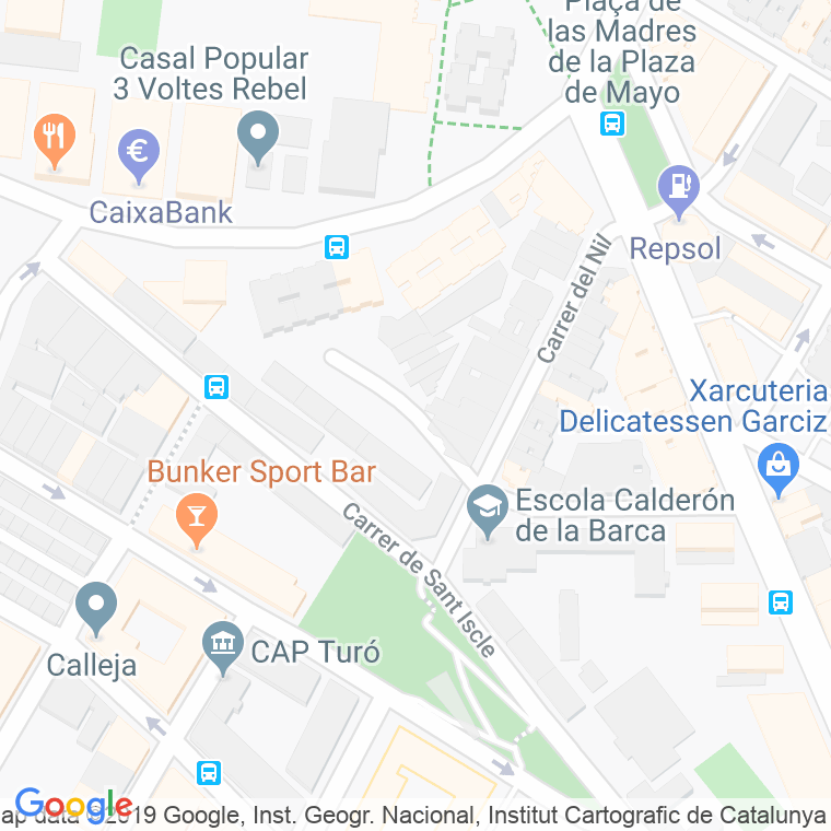 Código Postal calle Nil, Del, passatge en Barcelona